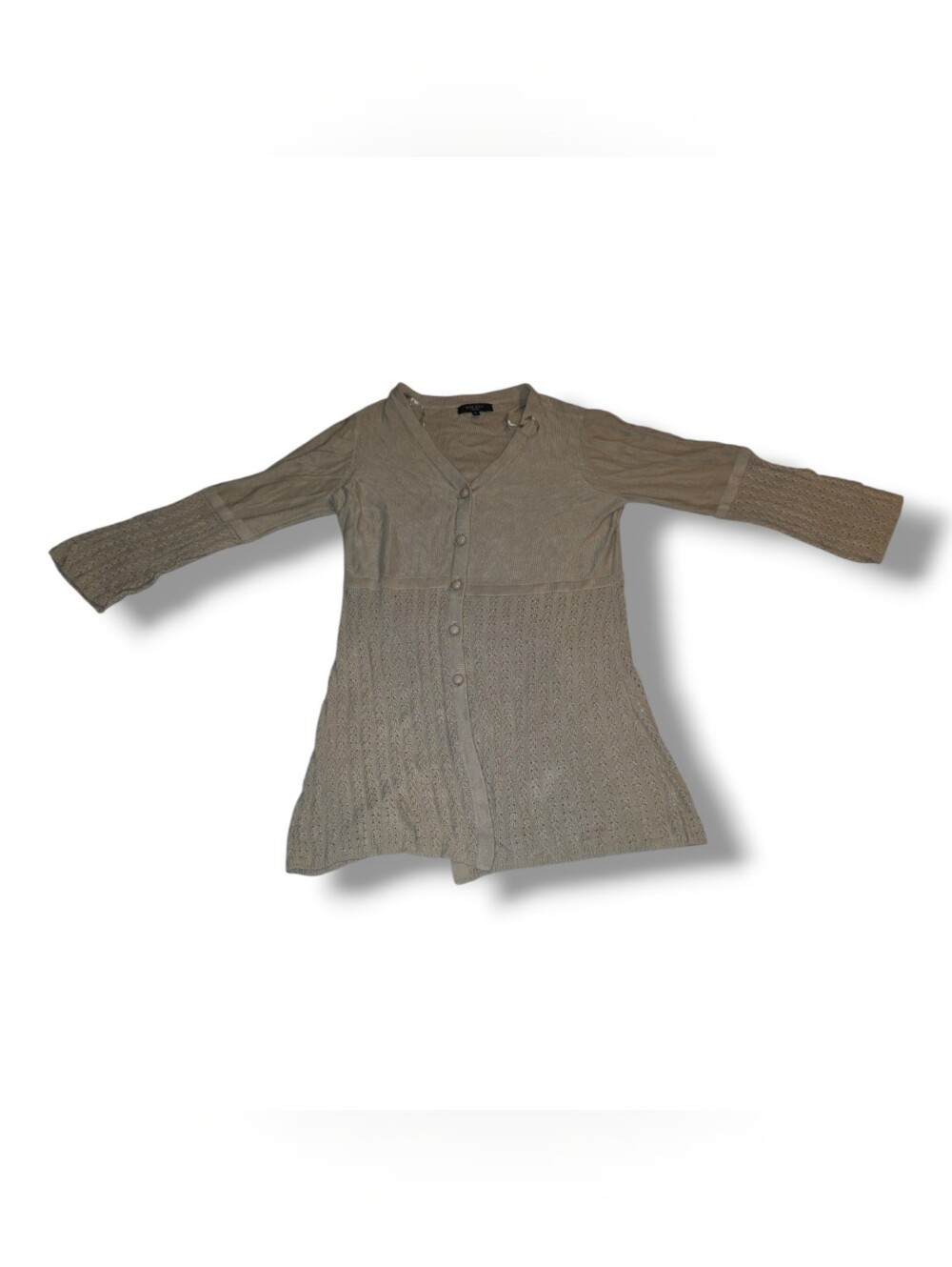 Women’s Lightweight Knit Button-Front Cardigan Sweater - Taupe